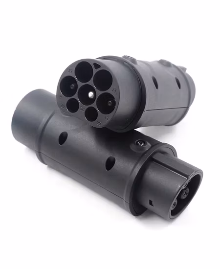 Electric Car Charging Cable Adapters 32A Single Phase Type 2 to Type 1 EV Charger Adapter